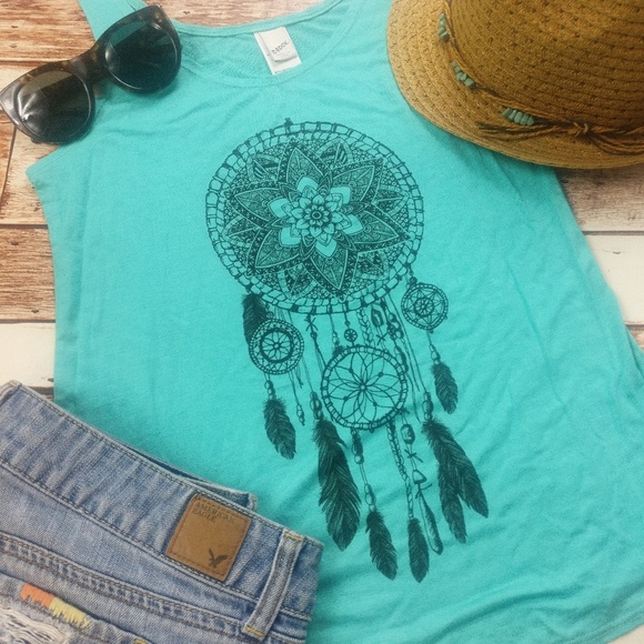 Do You Have A Dream? tank top (teal) - Picture 3 of 7